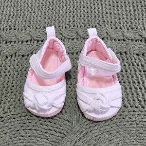 Carters Just One You Baby Shoes Bow Sandals White